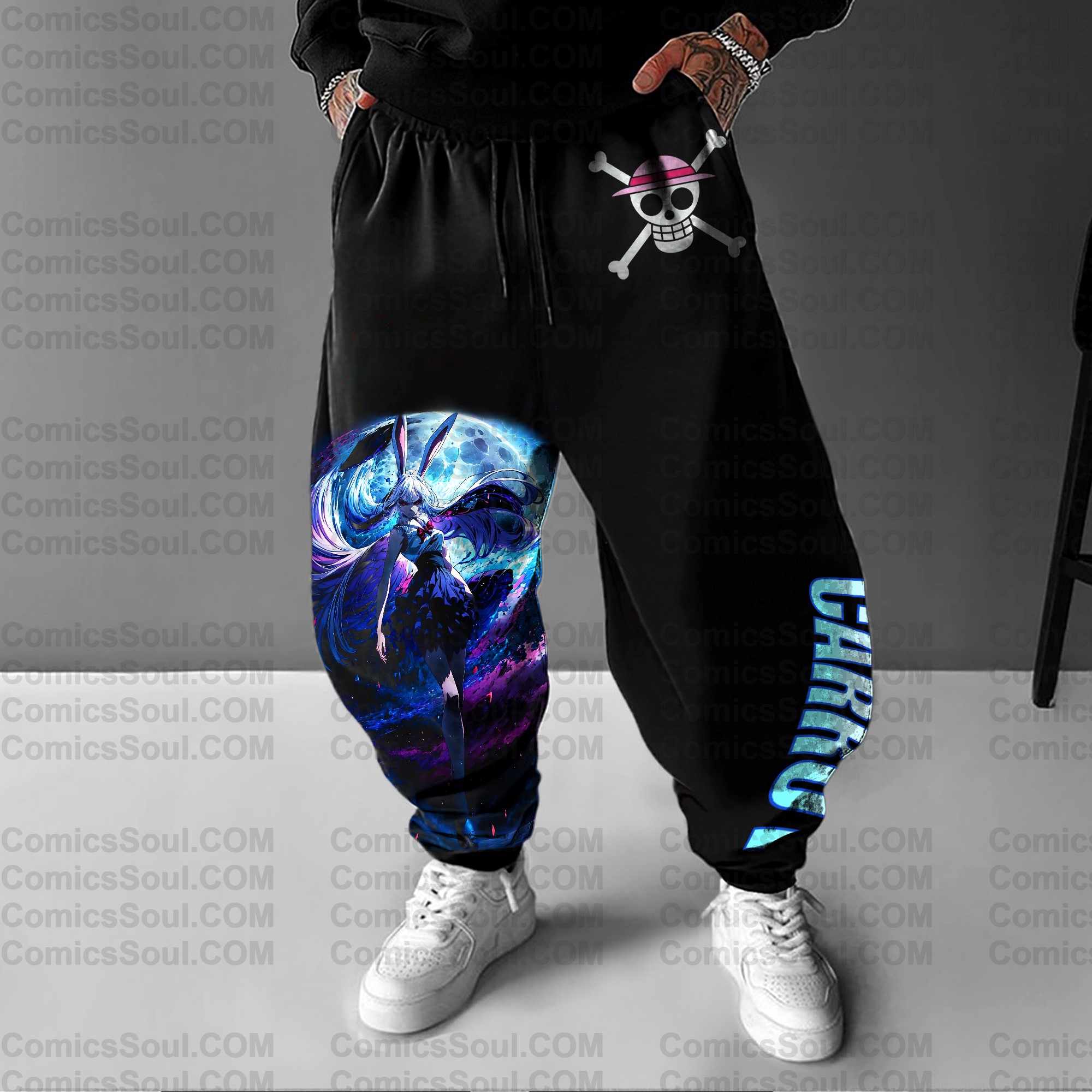 Unisex Anime Printed Gift Oversized Harem Pants