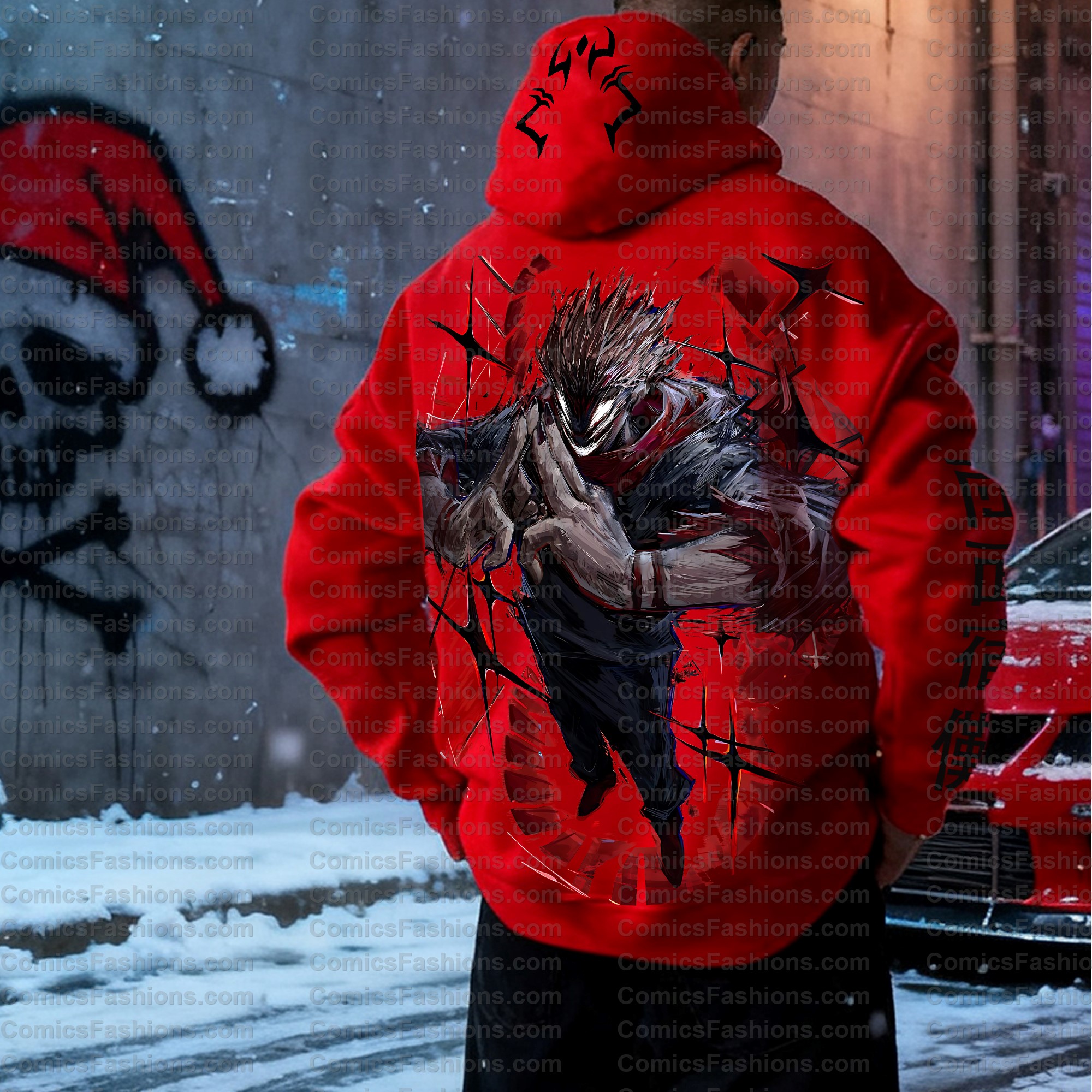 Unisex Anime Graphic Streetwear Vintage Hoodie