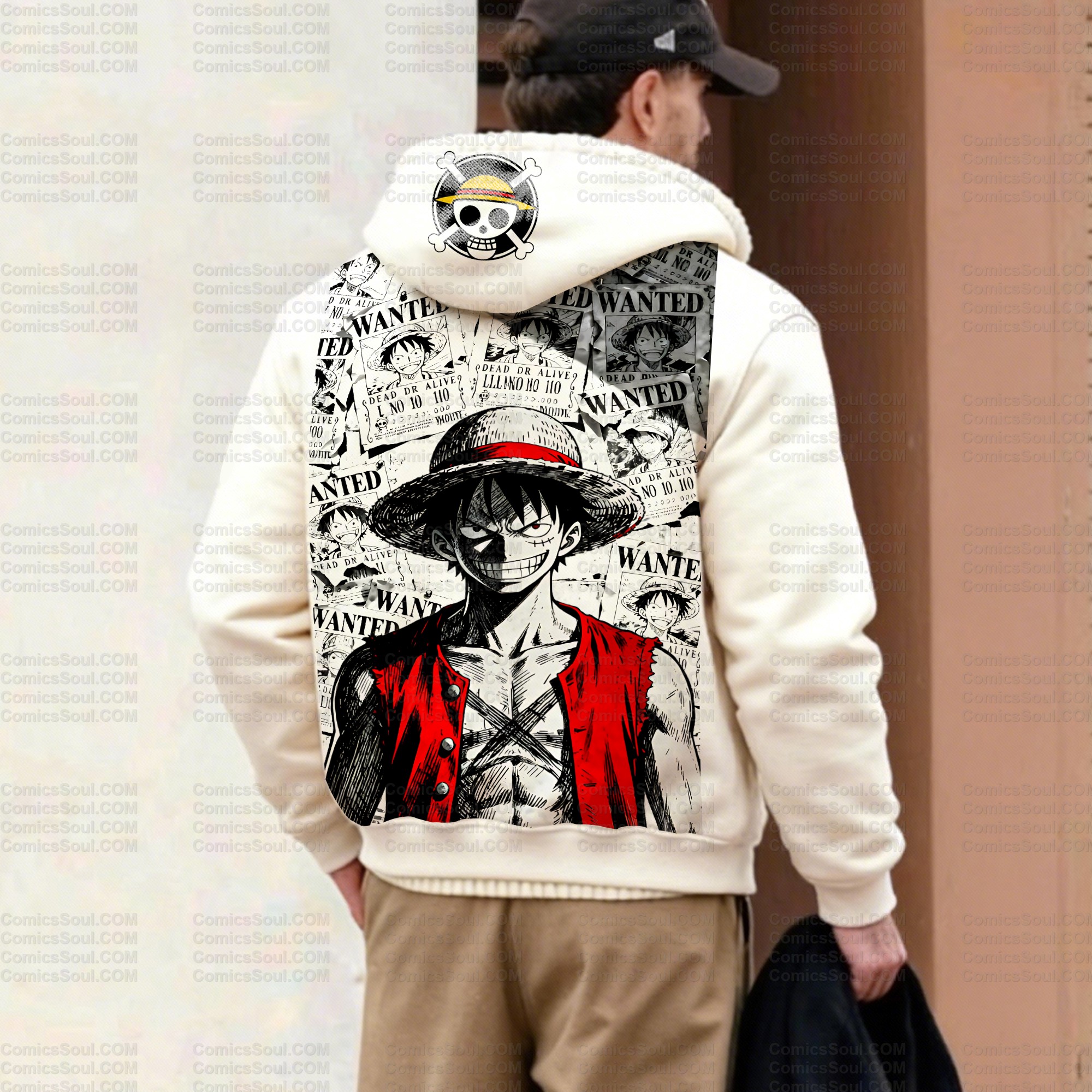 Unisex Graphic Streetwear Vintage Zipper Cardigan Plush Hoodie