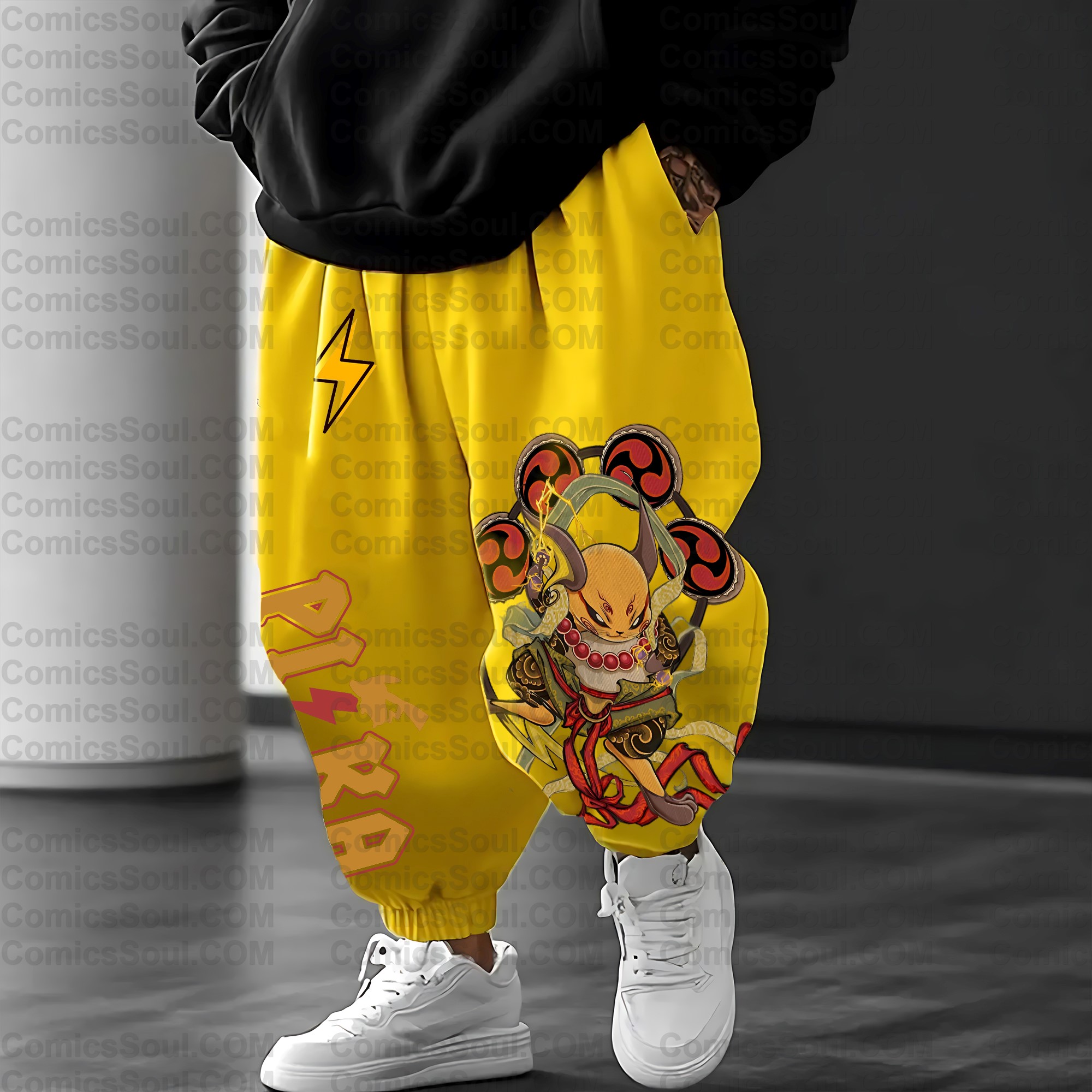 (Pokemon)Unisex Anime Inspired Vintage Plush Pants