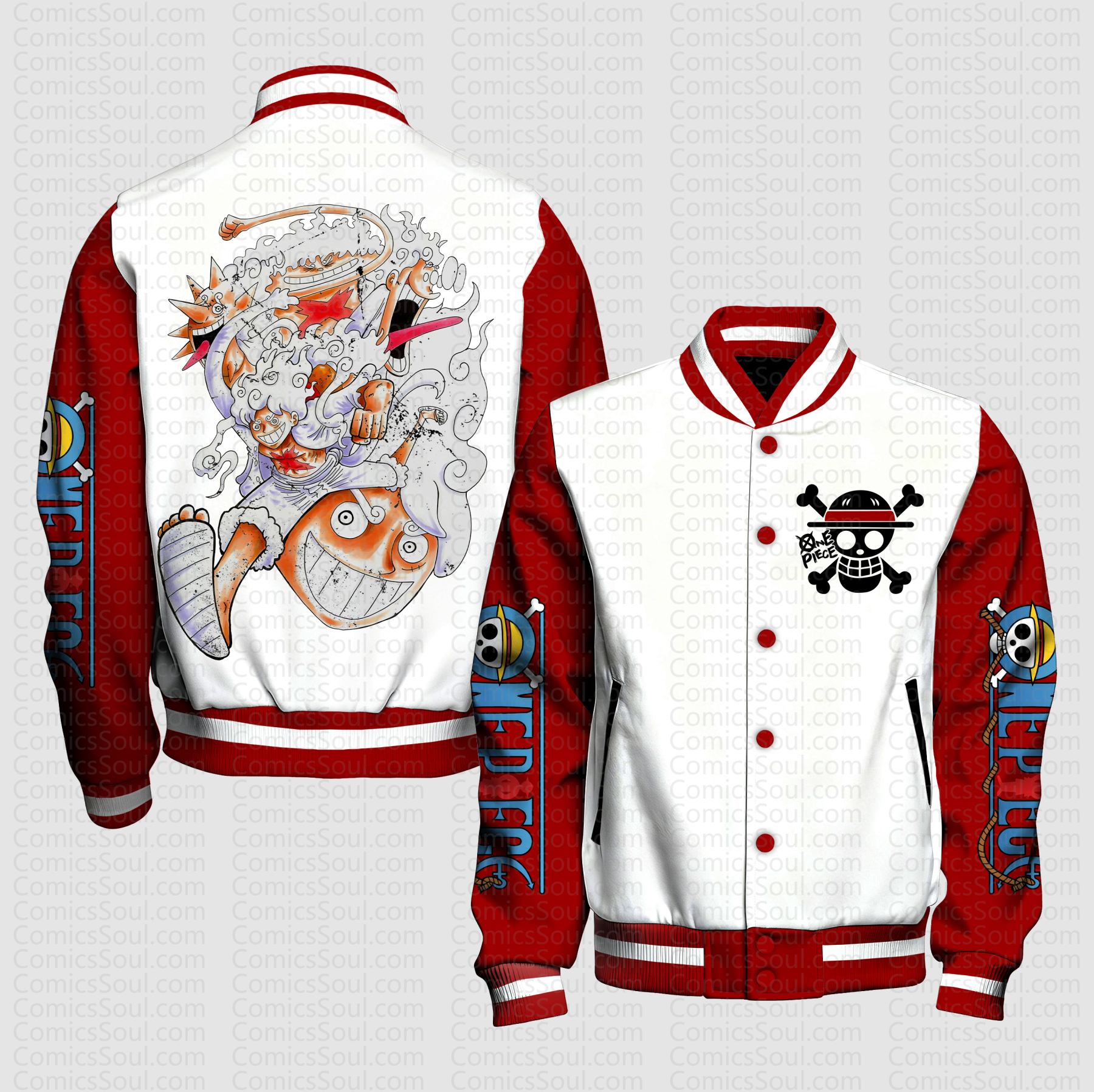 Unisex Vintage Anime Graphic Jacket