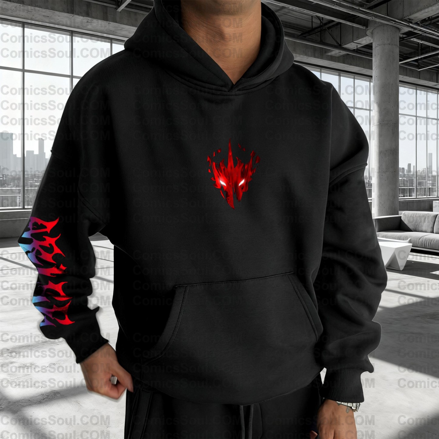 Unisex Anime Graphic Streetwear Wintage Plush Hoodie