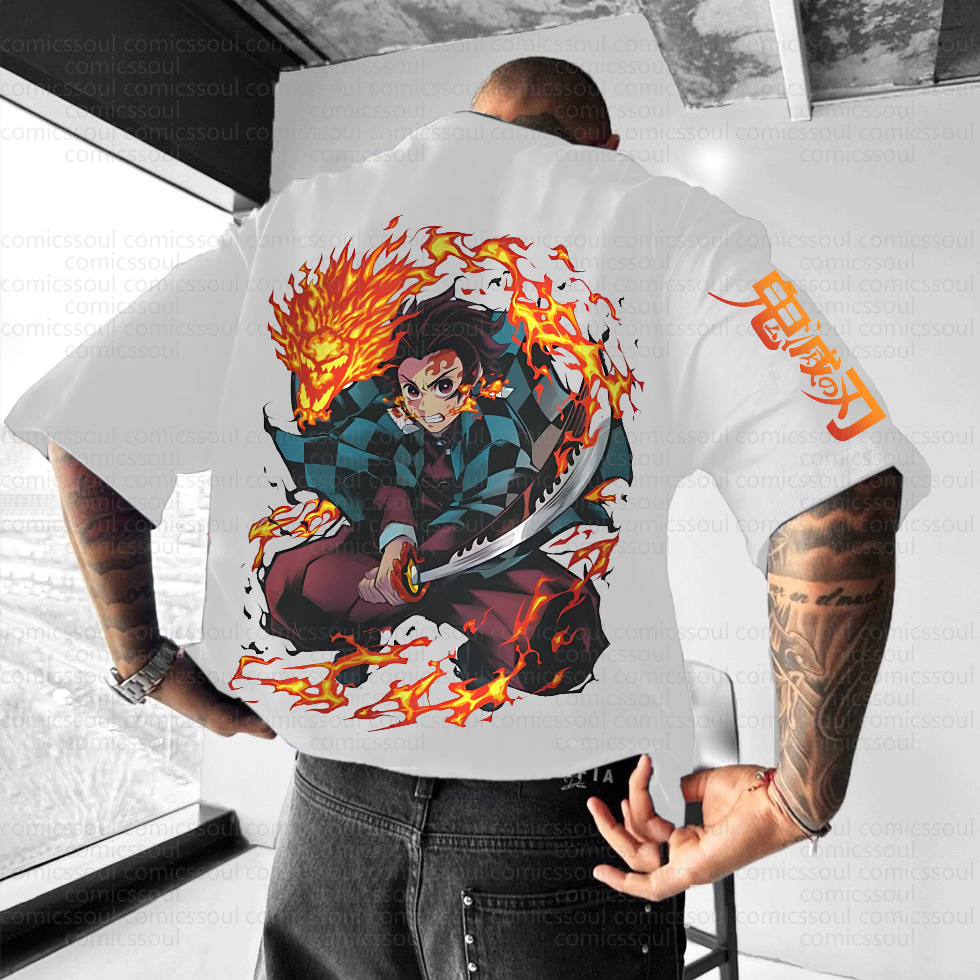Unisex  "Demon slayer" Anime Inspired Vintage T-Shirt