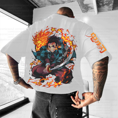 Unisex  "Demon slayer" Anime Inspired Vintage T-Shirt