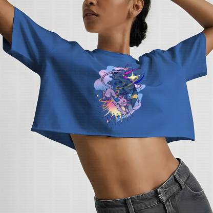 Cute and playful "Pokémon" summer women's cropped top