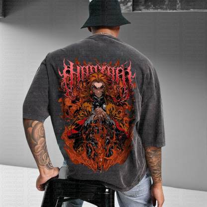 Unisex Anime Inspired Vintage T-Shirt丨Demon Slayer