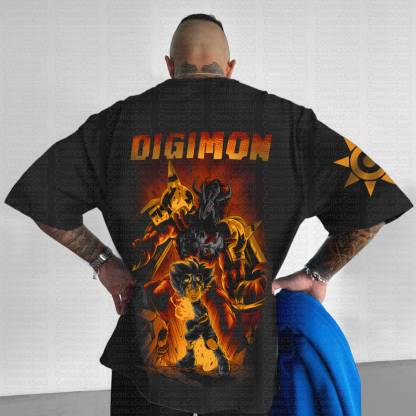 Unisex Anime Inspired Vintage T-Shirt丨Digimon