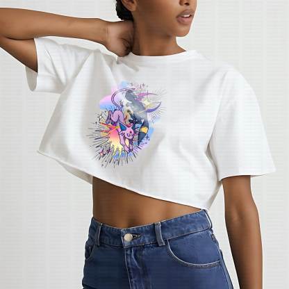 Cute and playful "Pokémon" summer women's cropped top