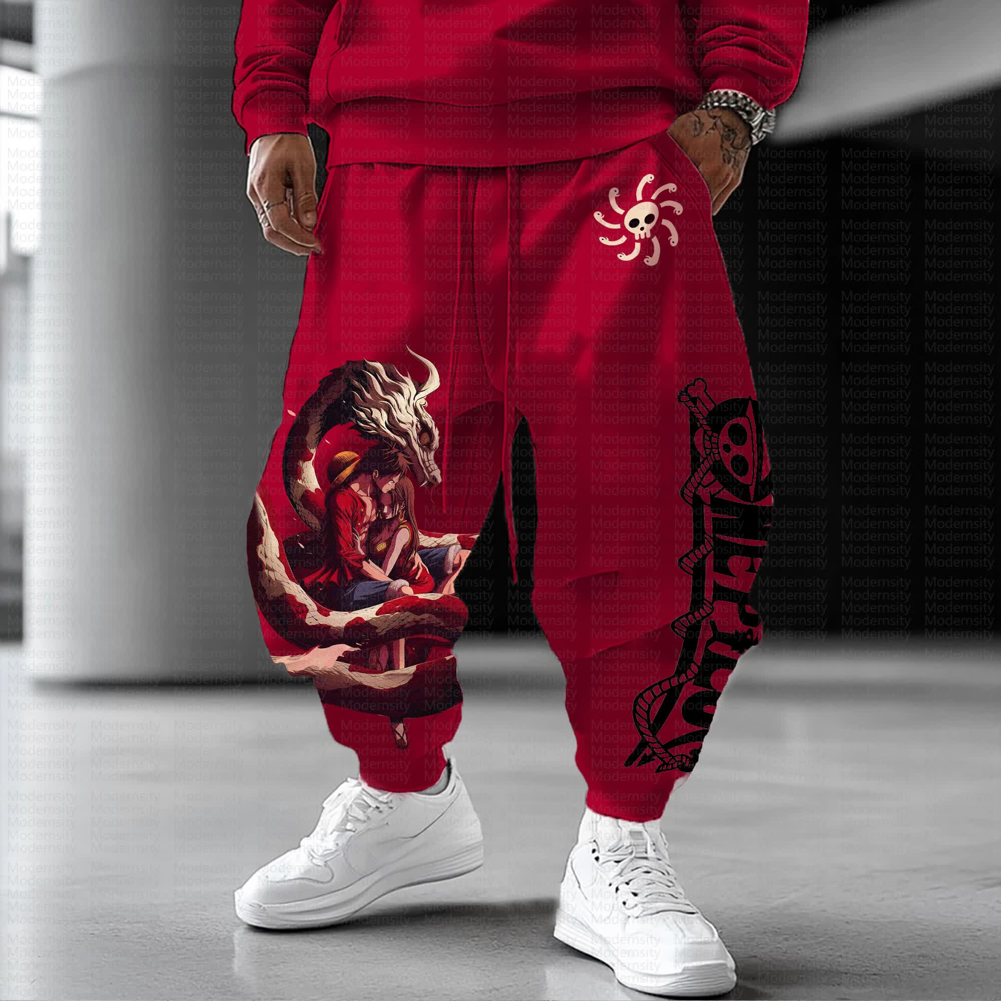 Unisex “One Piece”Anime Printed Gift Oversized Harem Pants