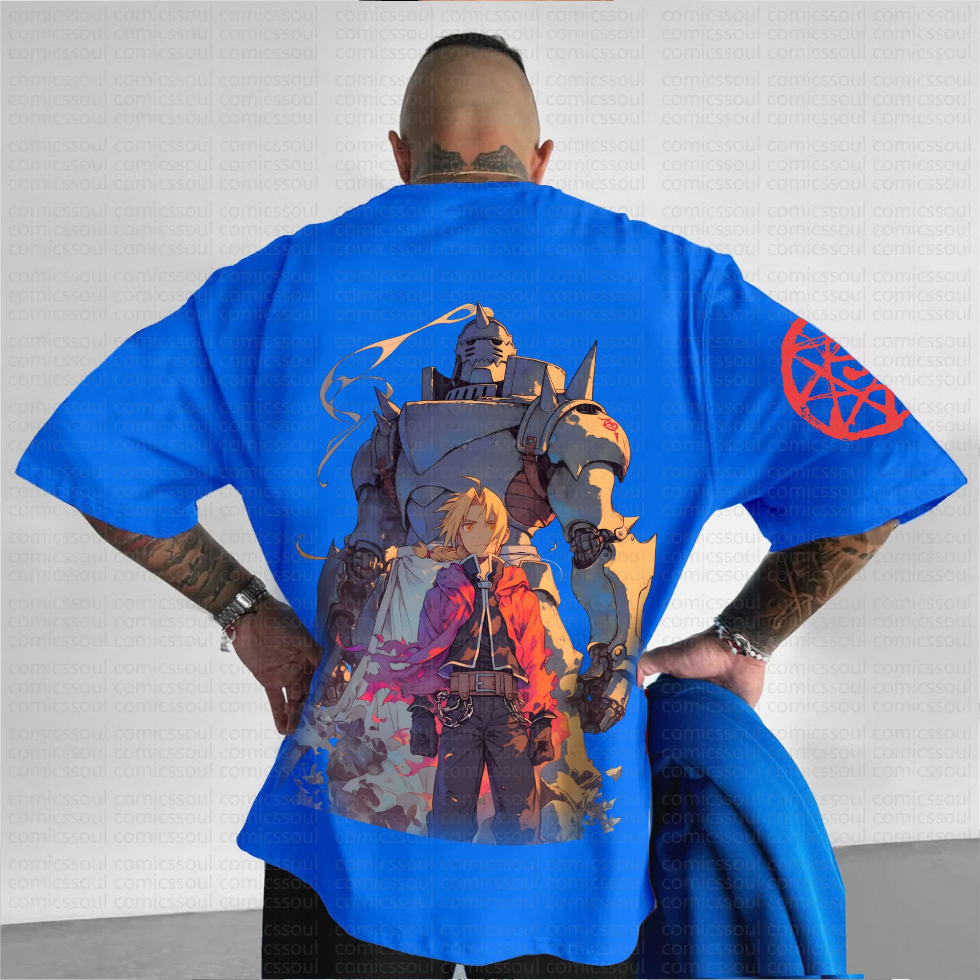 Unisex Anime Inspired Vintage T-Shirt | Fullmetal Alchemist