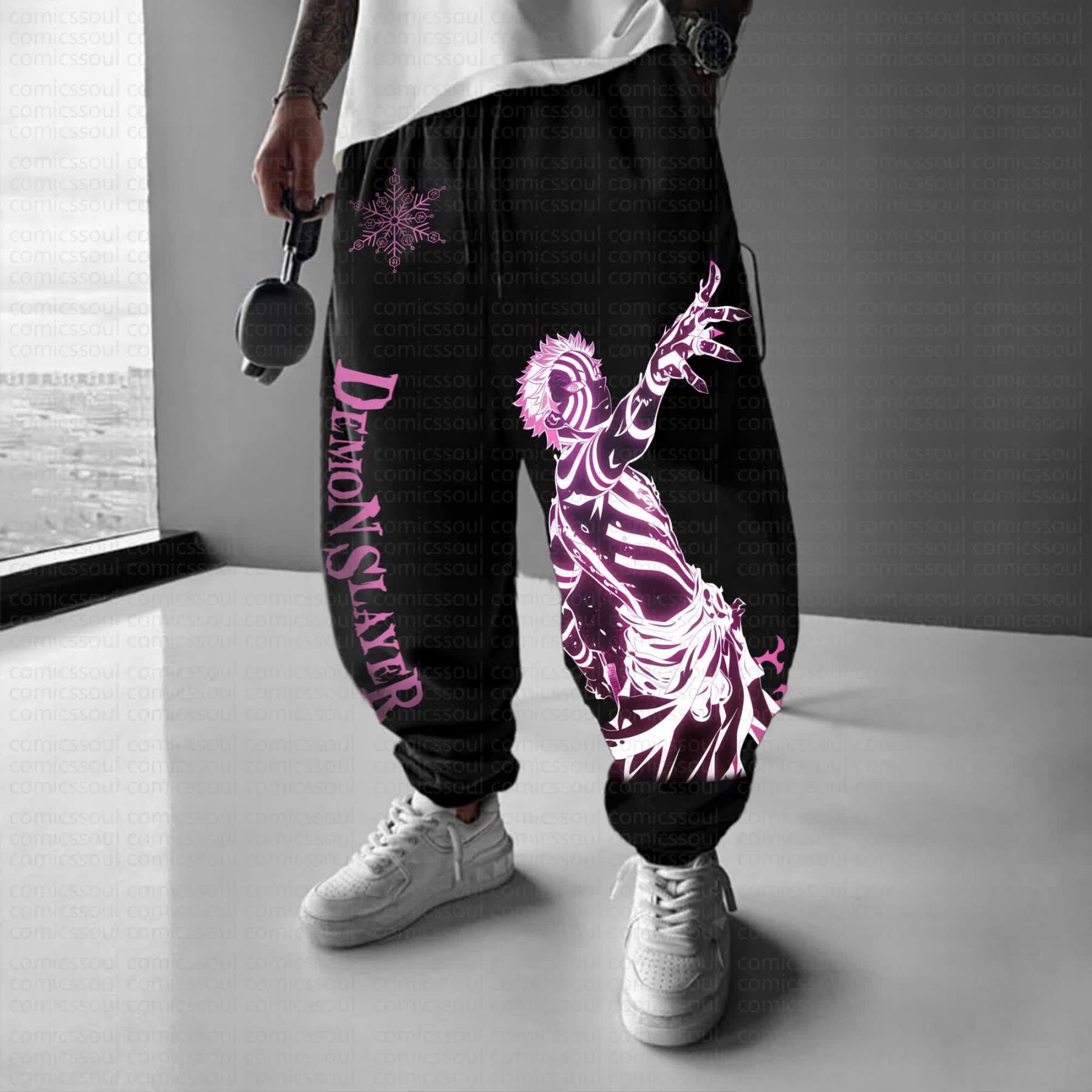 Unisex Anime Inspired Vintage Pants丨Demon Slayer X Pokémon