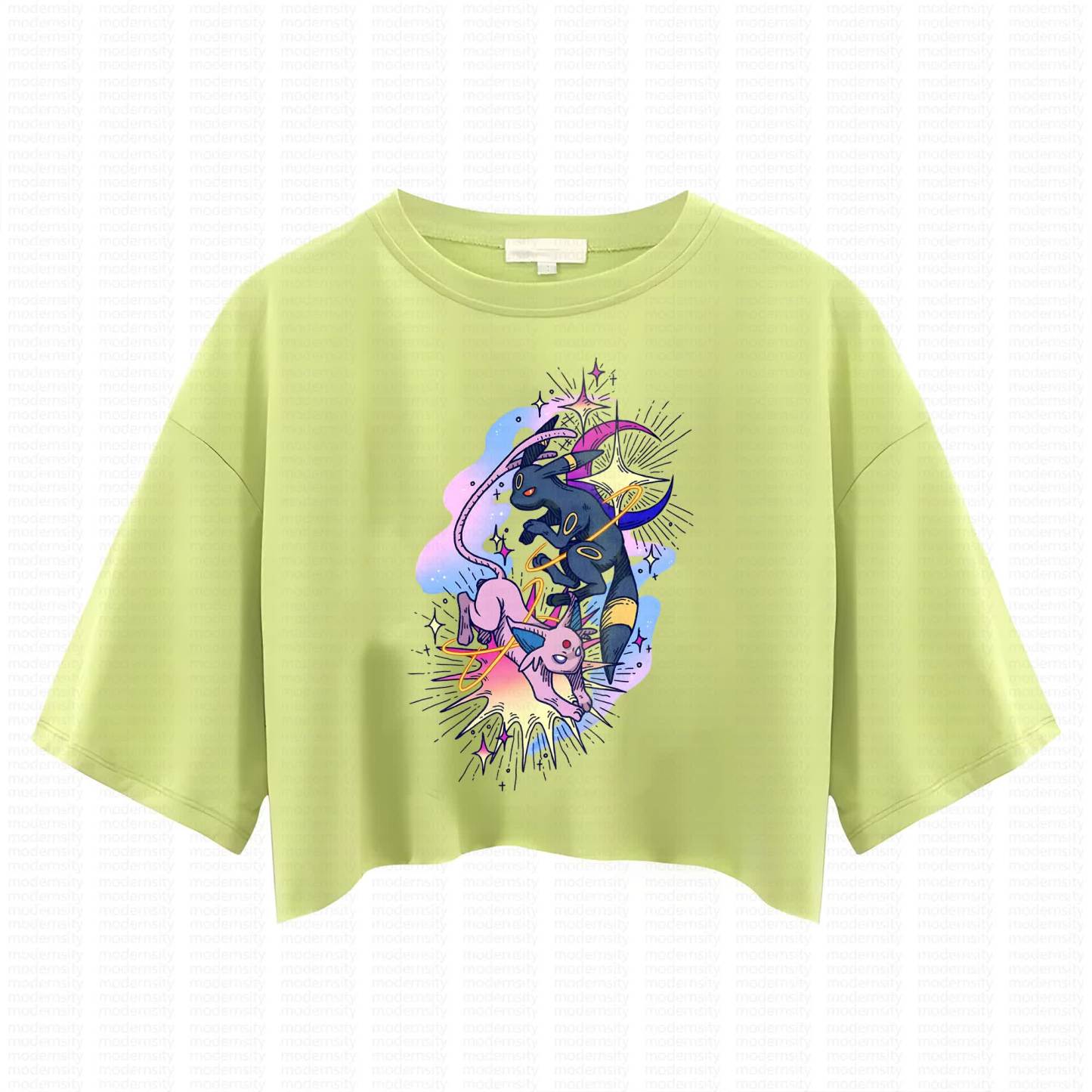 Cute and playful "Pokémon" summer women's cropped top