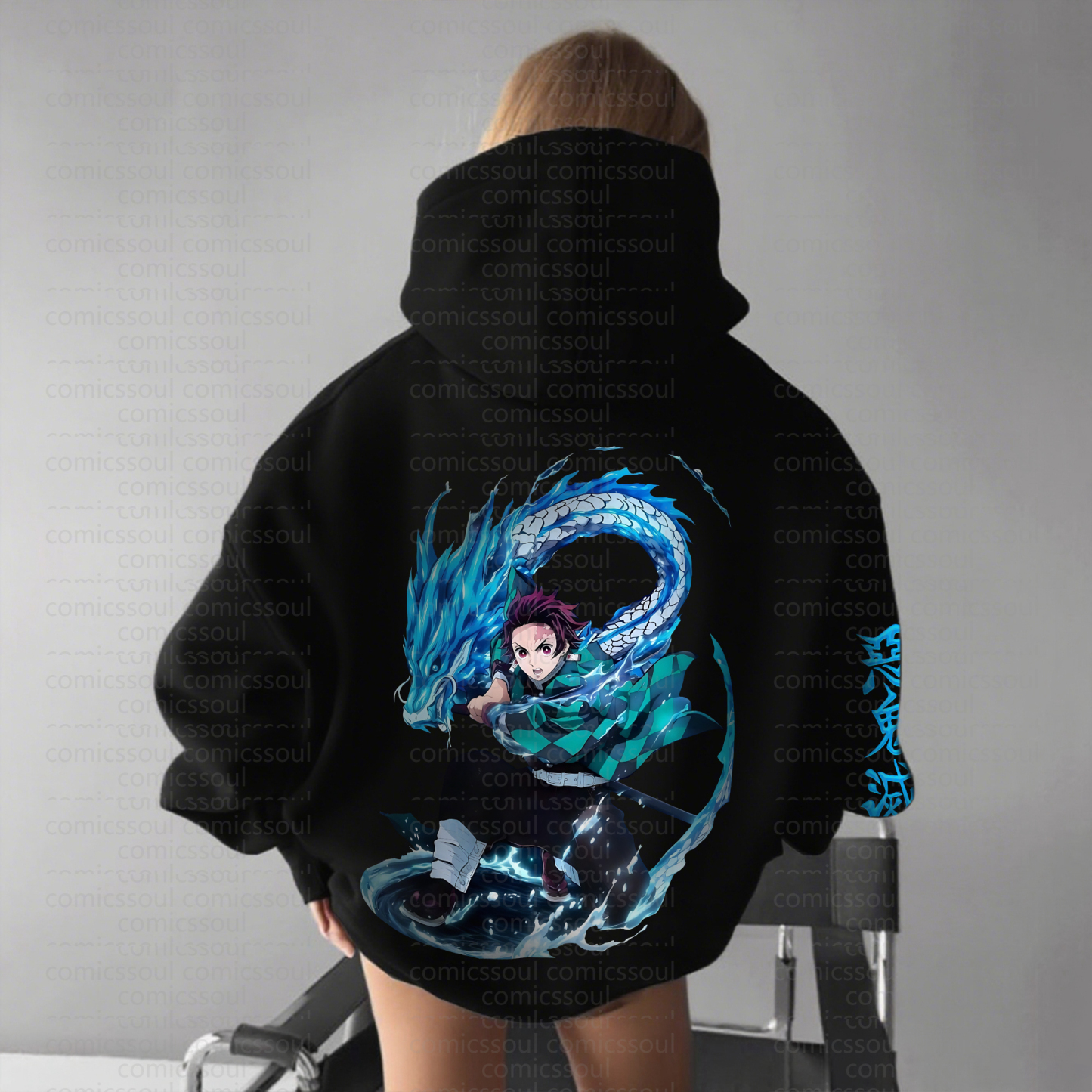 " Demon Slayer " Anime Inspired Vintage Hoodie