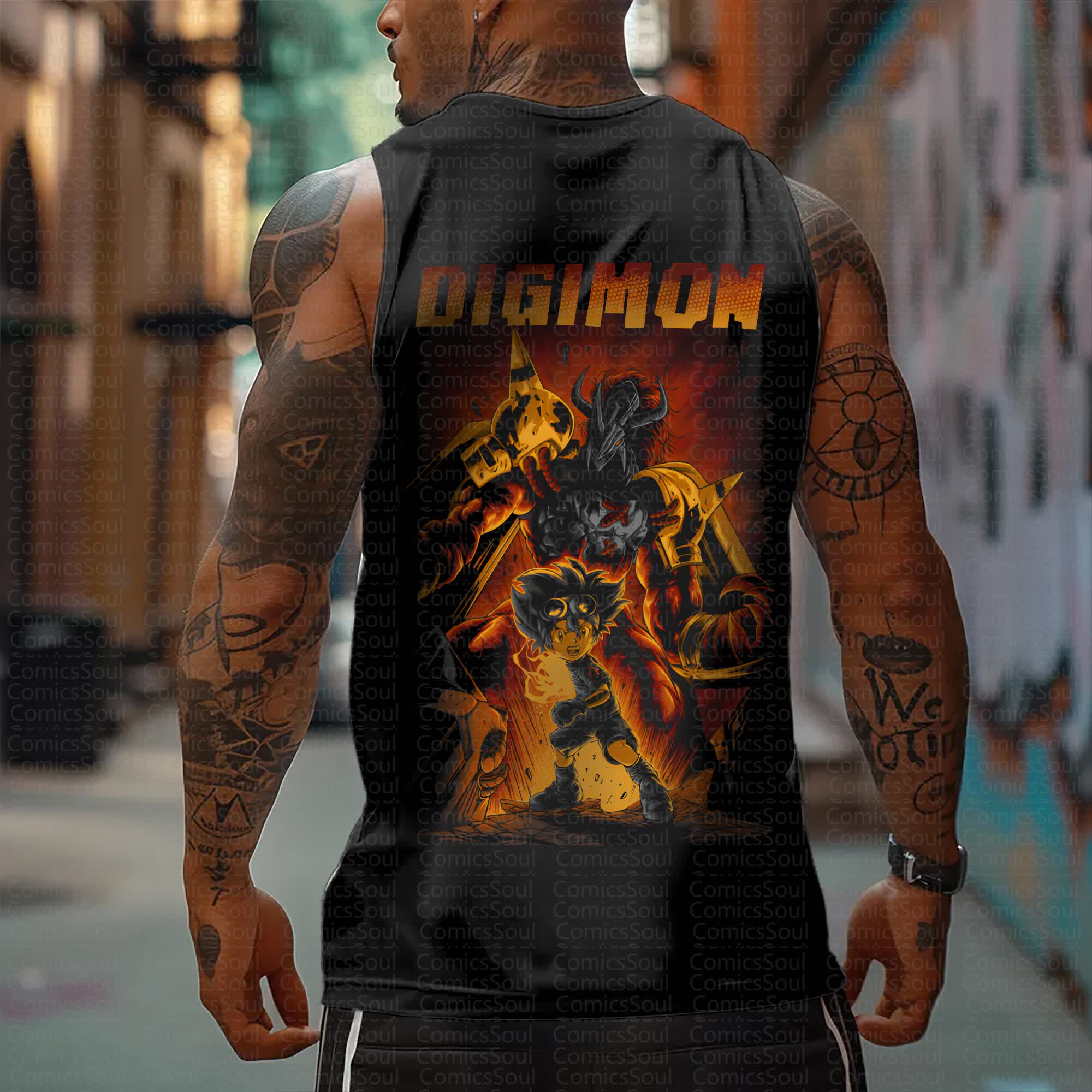 Unisex  “Digimon” Casual Anime  Tank Top