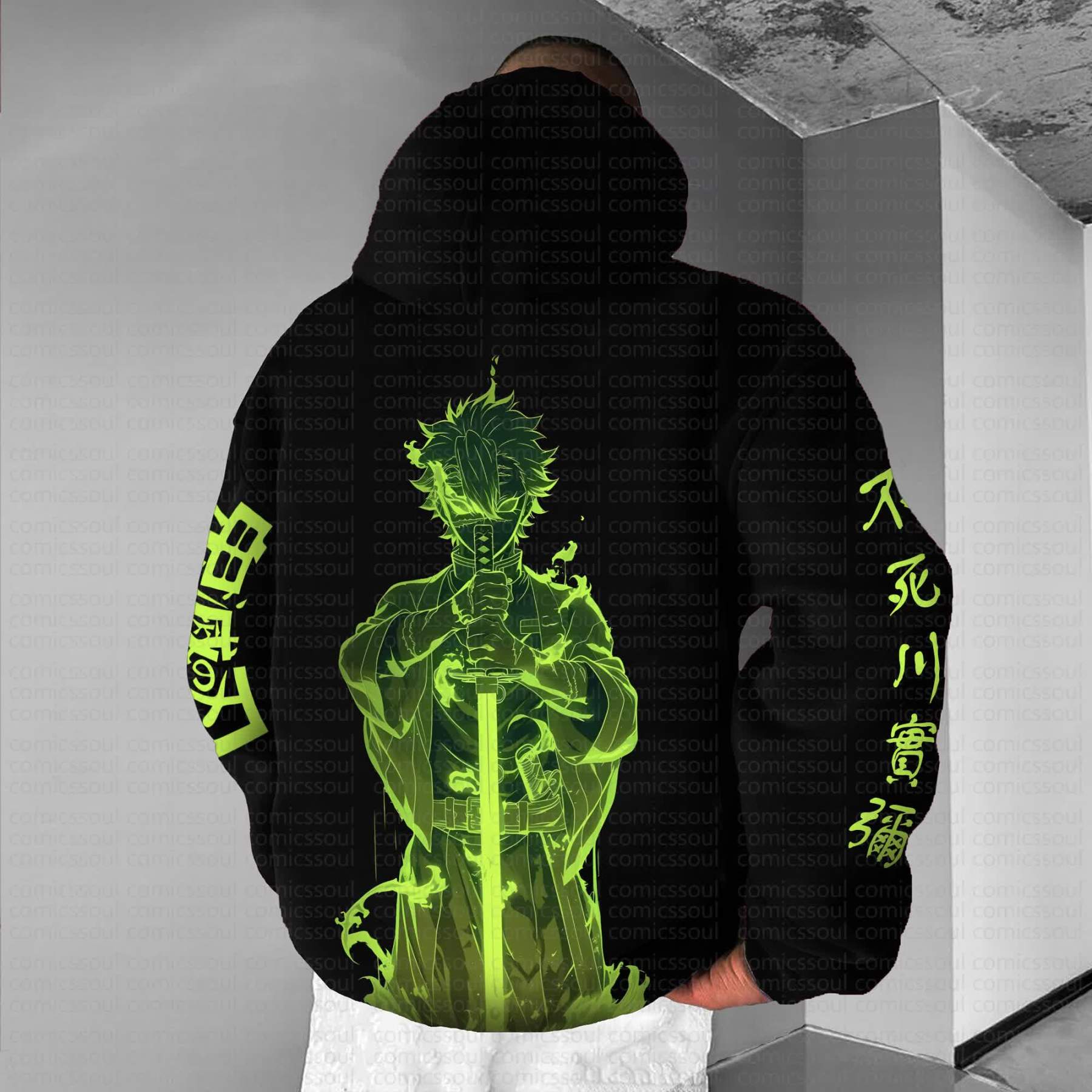 Unisex Anime Graphic Streetwear Vintage Hoodie丨Demon Slayer X Pokémon