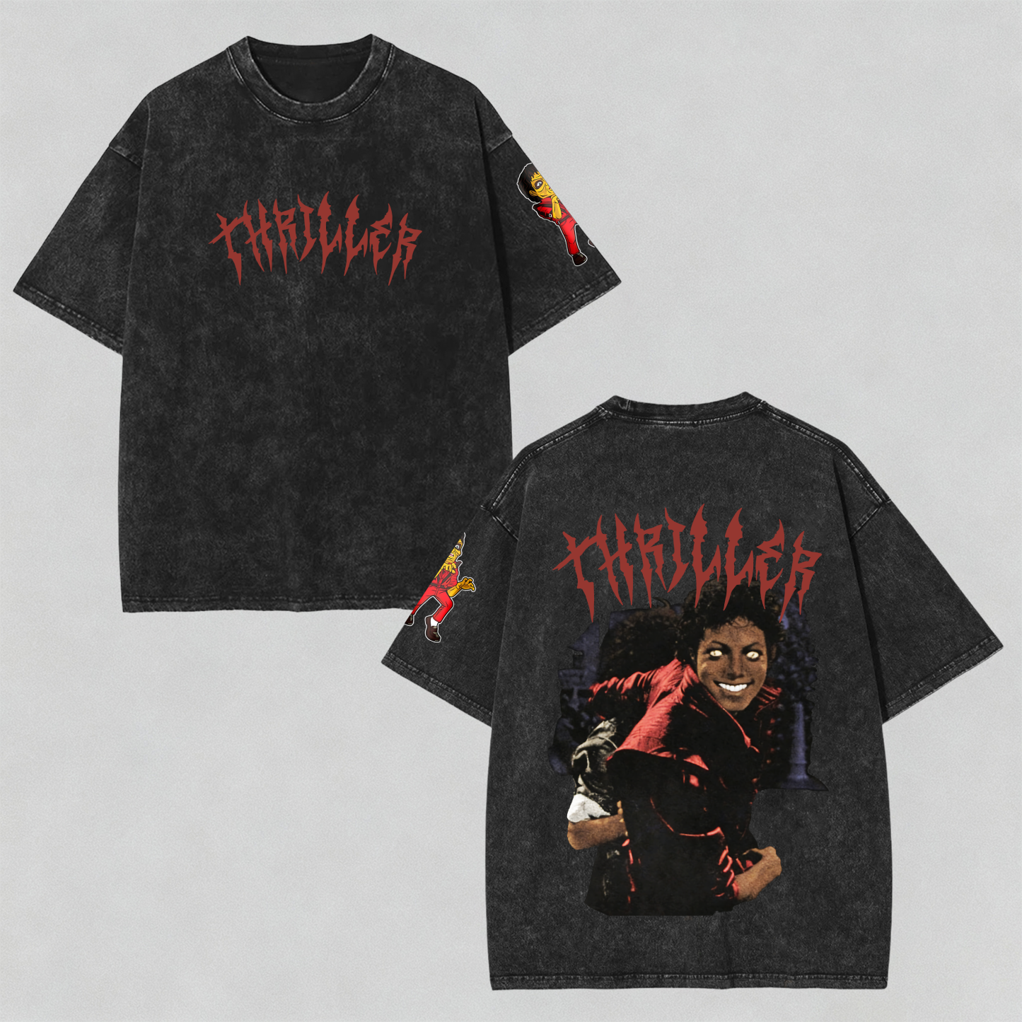 Unisex ”Michael Jackson“ Inspired Vintage Washed T-Shirt