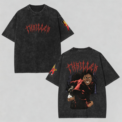 Unisex ”Michael Jackson“ Inspired Vintage Washed T-Shirt