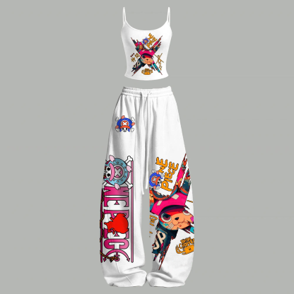 One Piece Top & Elasticated Trousers Two-Piece Set