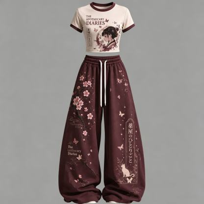 The Apothecary Diaries Top & Elasticated Trousers Two-Piece Set
