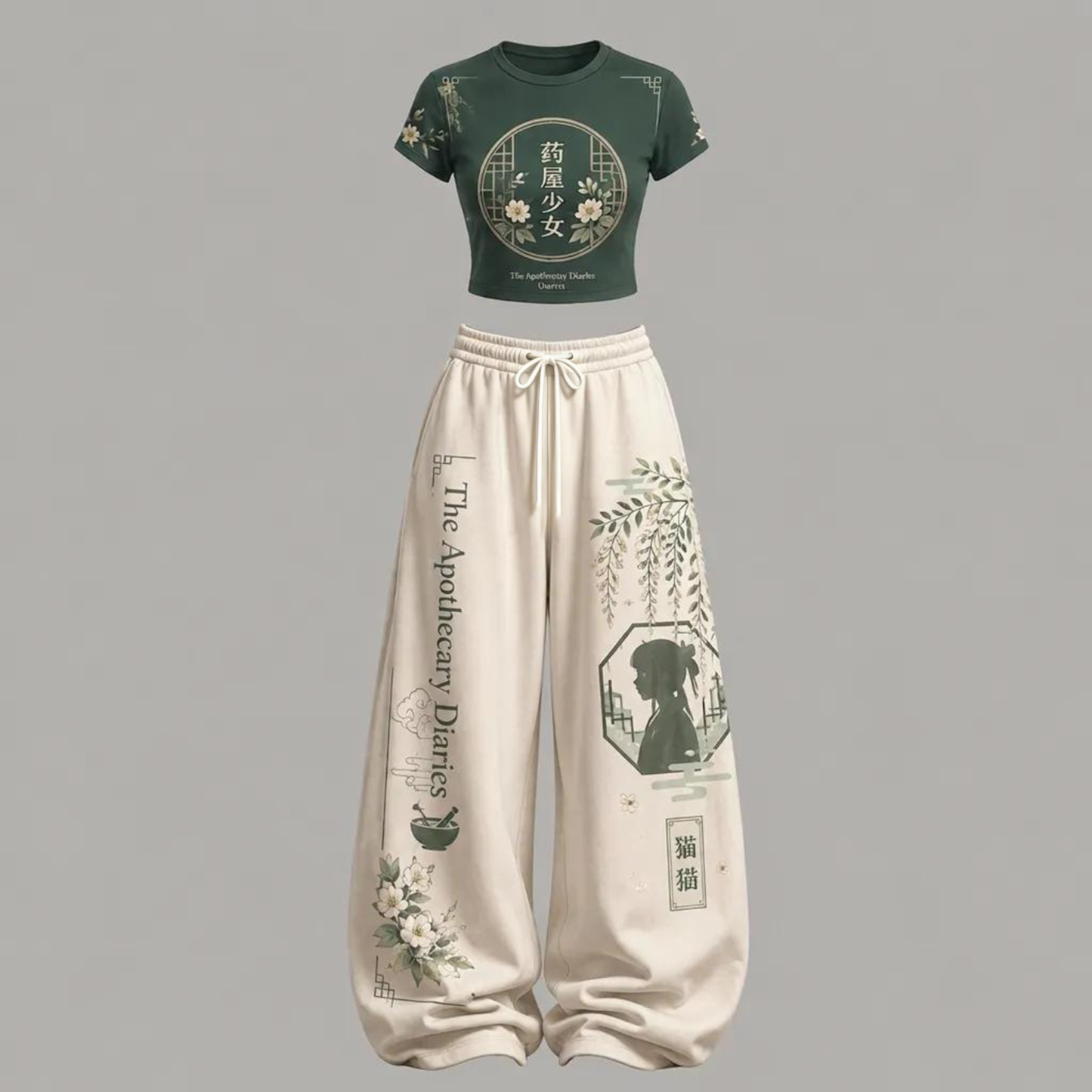 The Apothecary Diaries Top & Elasticated Trousers Two-Piece Set