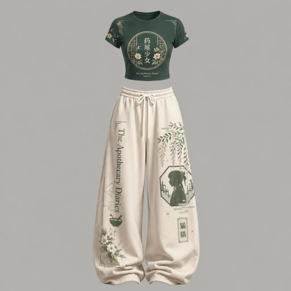 The Apothecary Diaries Top & Elasticated Trousers Two-Piece Set