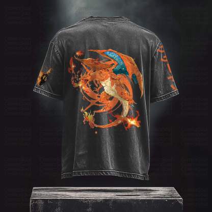 Unisex Anime Inspired Vintage T-Shirt丨Pokémon