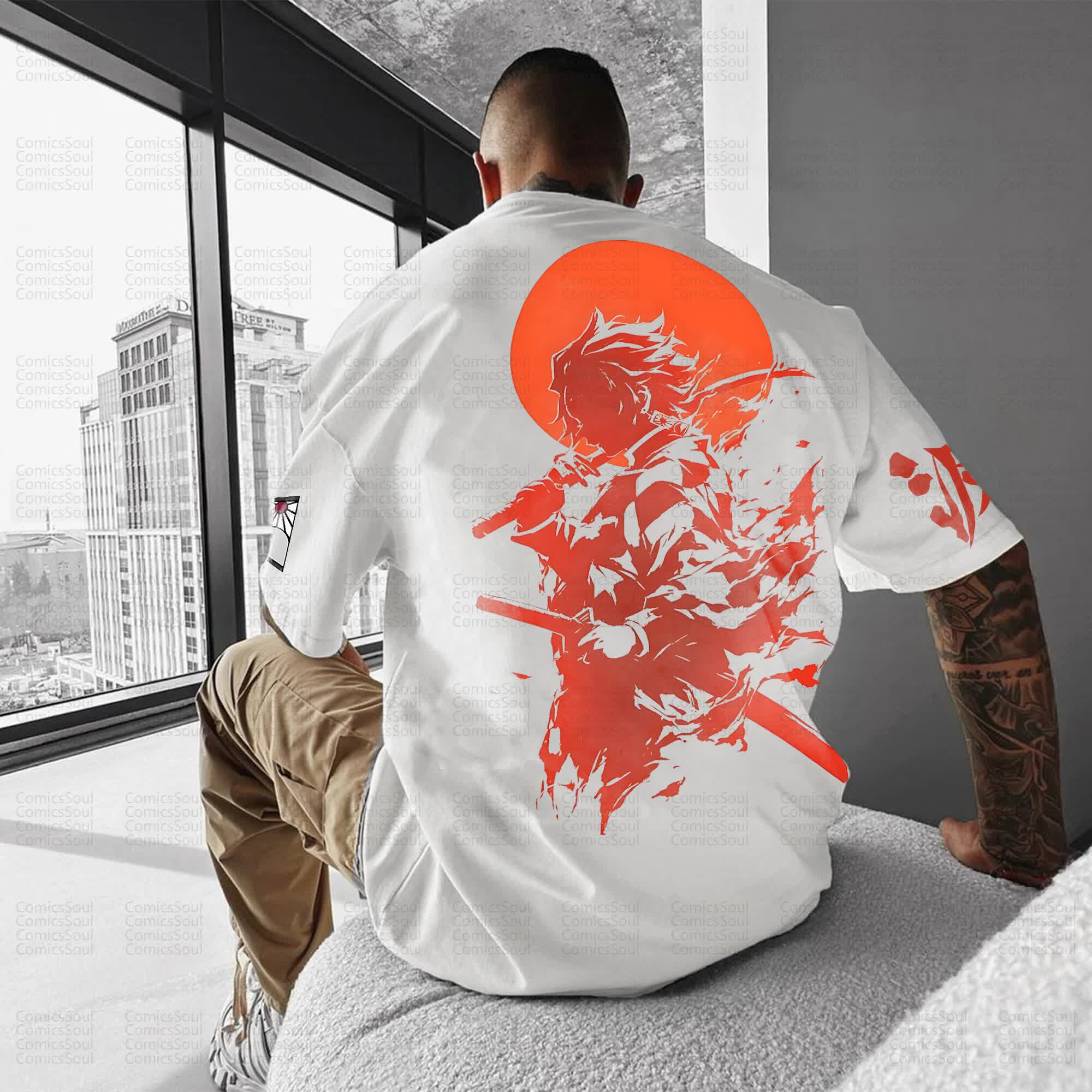 Unisex Anime Inspired Vintage T-Shirt丨Demon Slayer