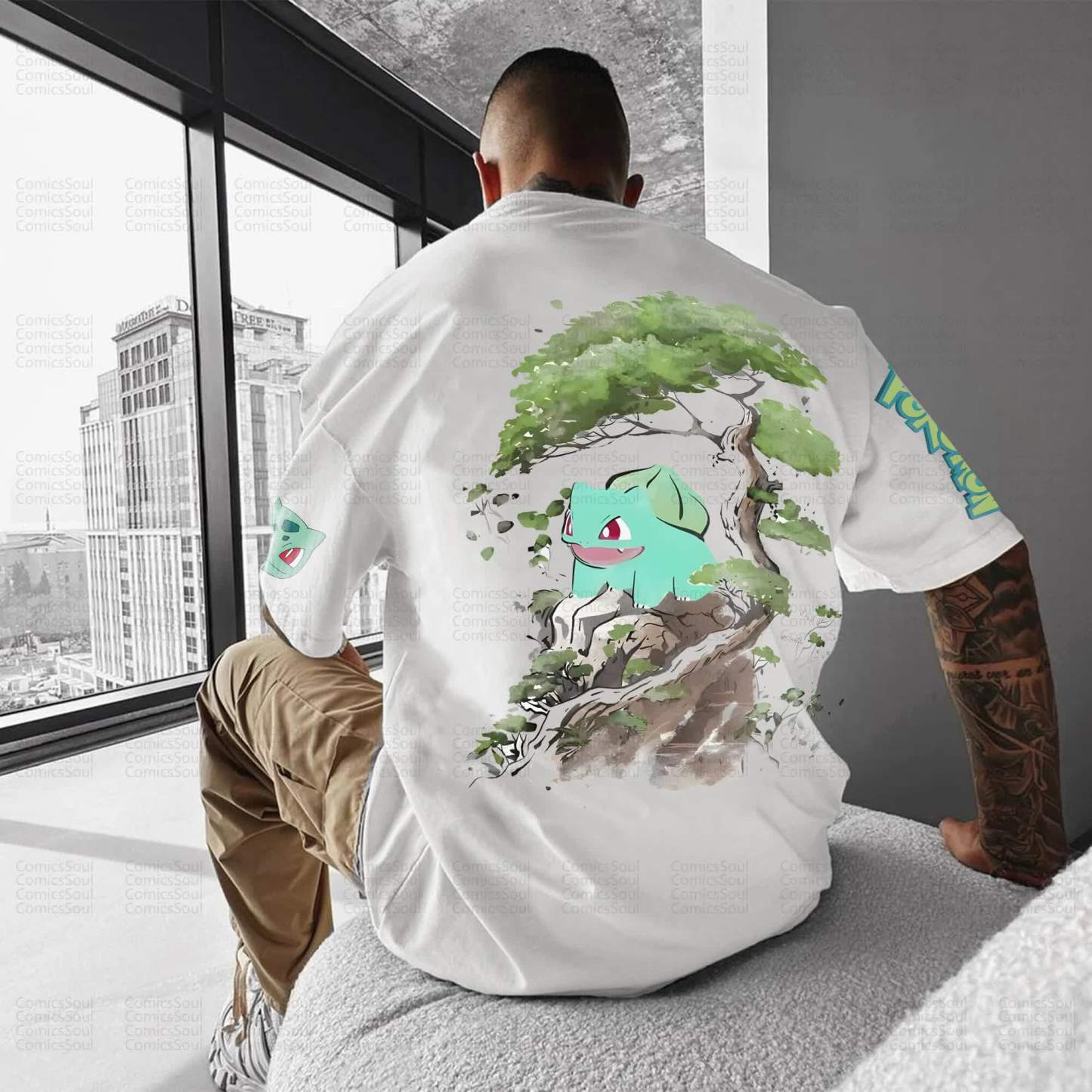 Unisex Anime Inspired Vintage T-Shirt丨Demon Slayer X Pokémon