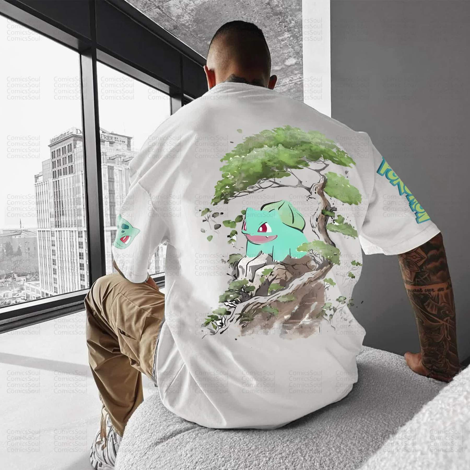 Unisex Anime Inspired Vintage T-Shirt丨Demon Slayer X Pokémon