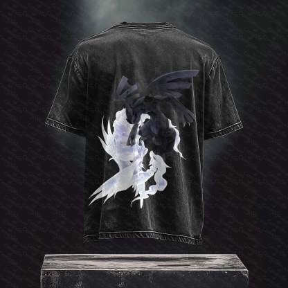 Unisex Anime Inspired Vintage Washed T-Shirt丨 Pokémon