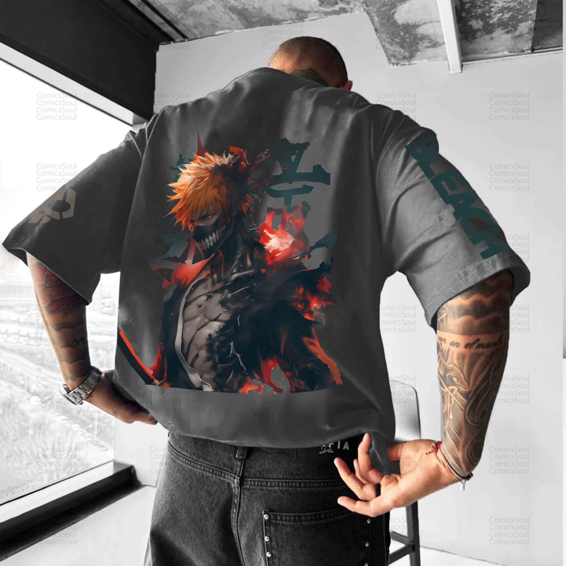 Unisex Anime Inspired Vintage T-Shirt丨Demon Slayer X Pokémon