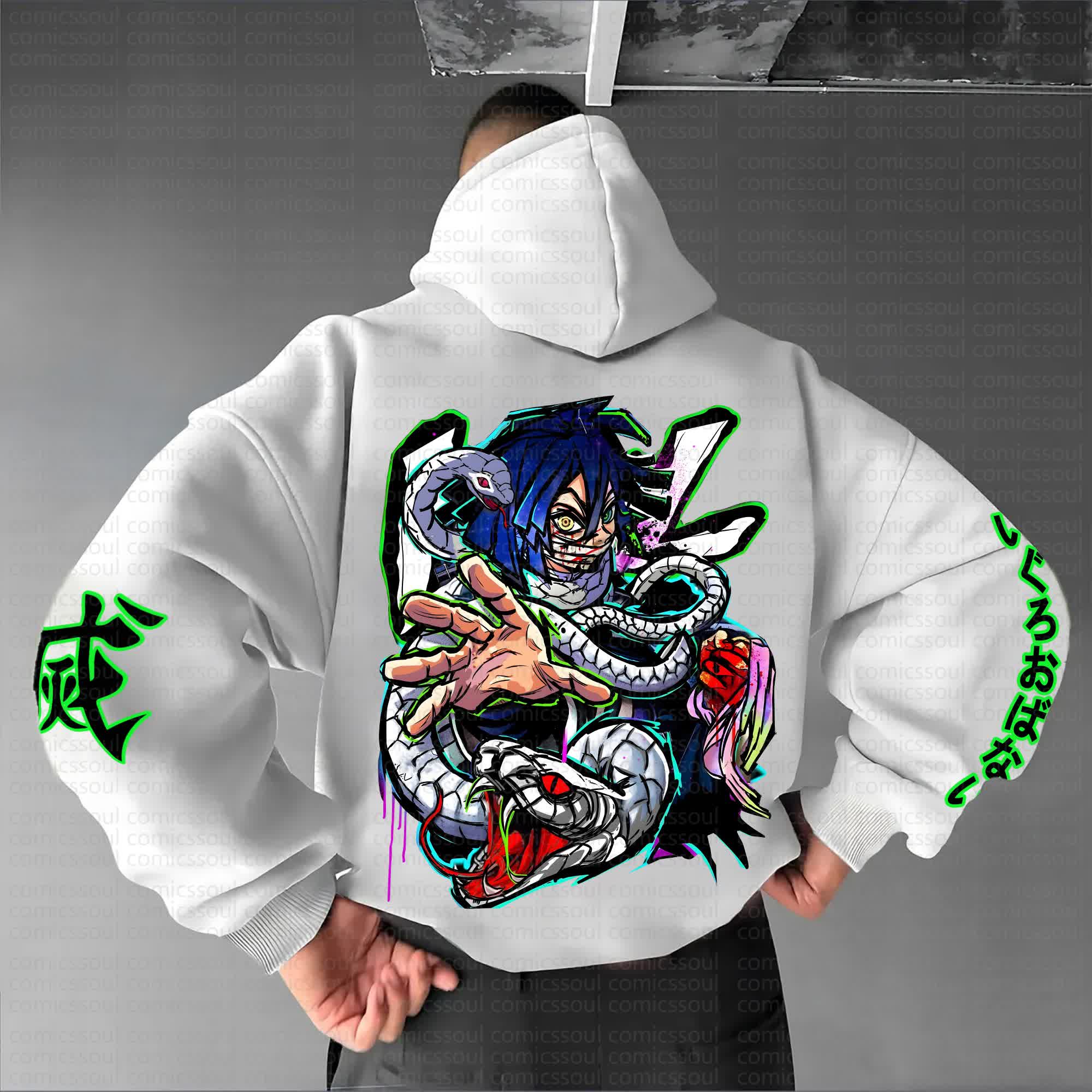 Unisex Anime Graphic Streetwear Vintage Hoodie丨Demon Slayer