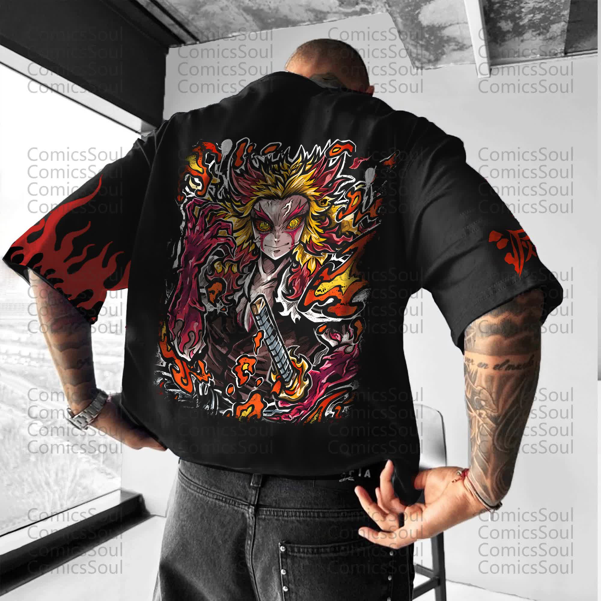 Unisex Anime Inspired Vintage T-Shirt丨Demon Slayer