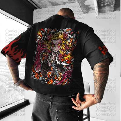 Unisex Anime Inspired Vintage T-Shirt丨Demon Slayer