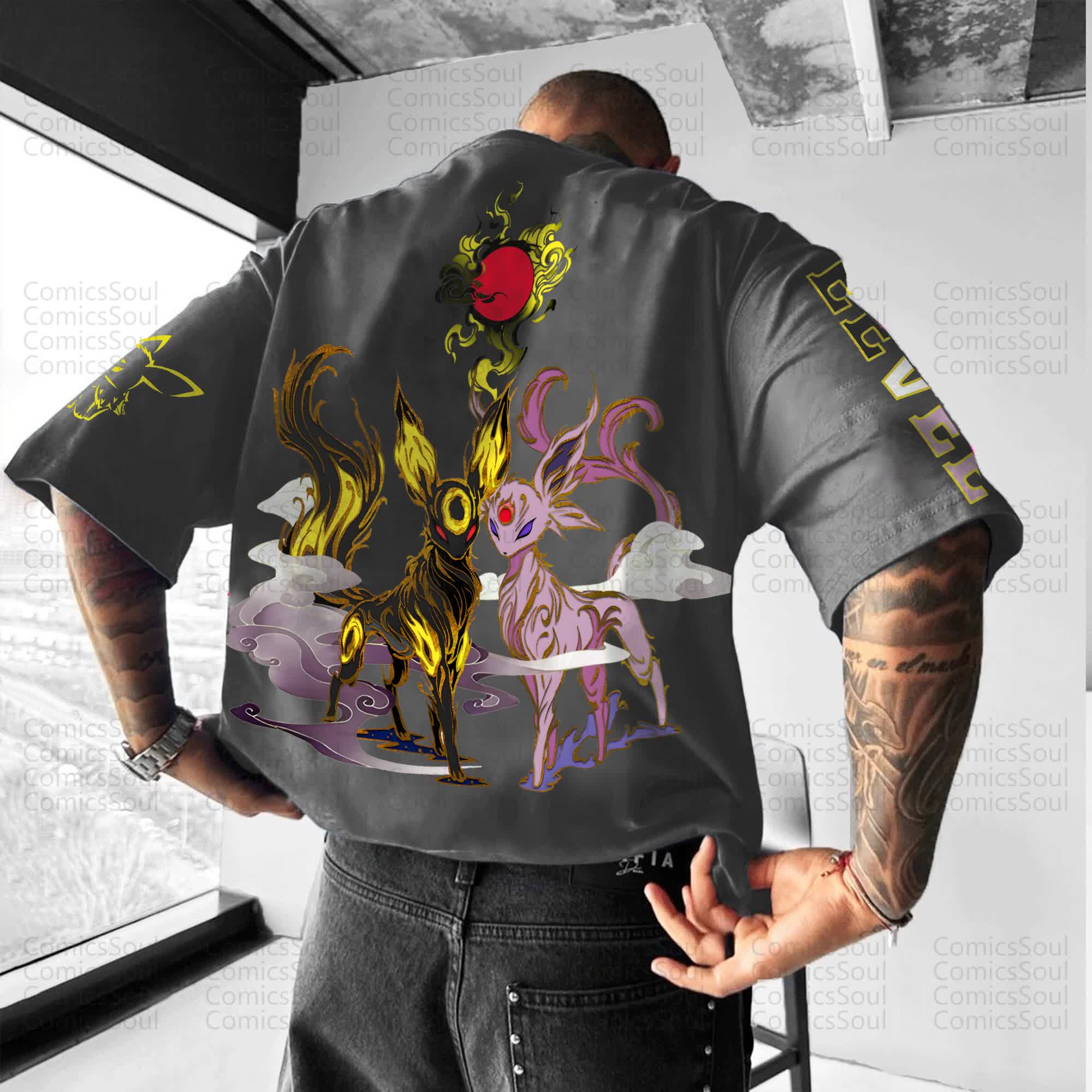 Unisex Anime Inspired Vintage T-Shirt丨Pokémon