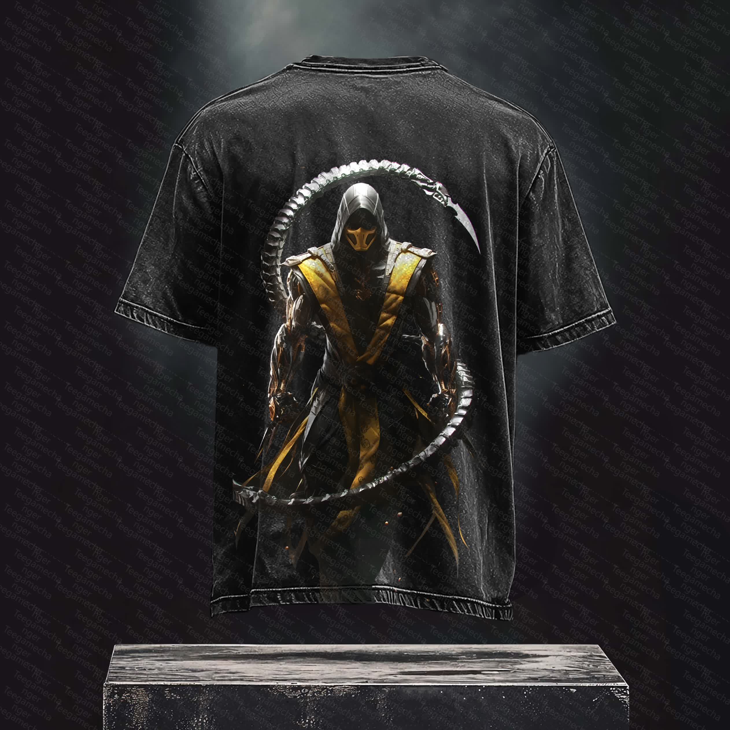 Unisex Anime Inspired Vintage Washed T-Shirt丨 Mortal Kombat