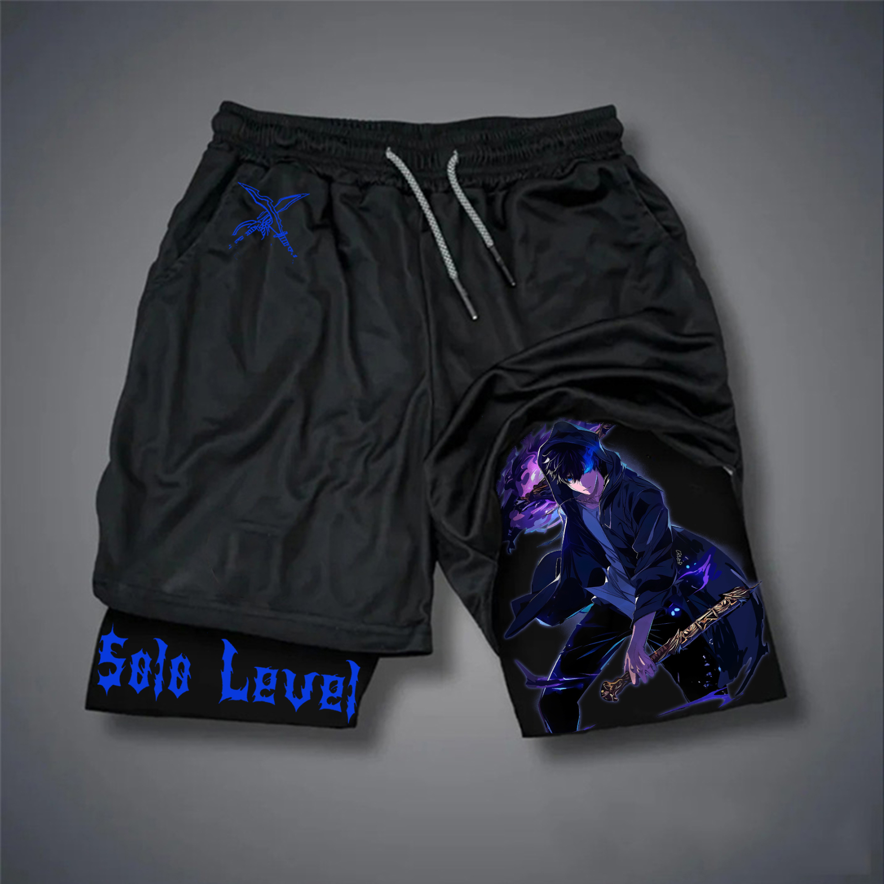 Unisex “Solo Leveling” Casual Anime Streetwear Shorts