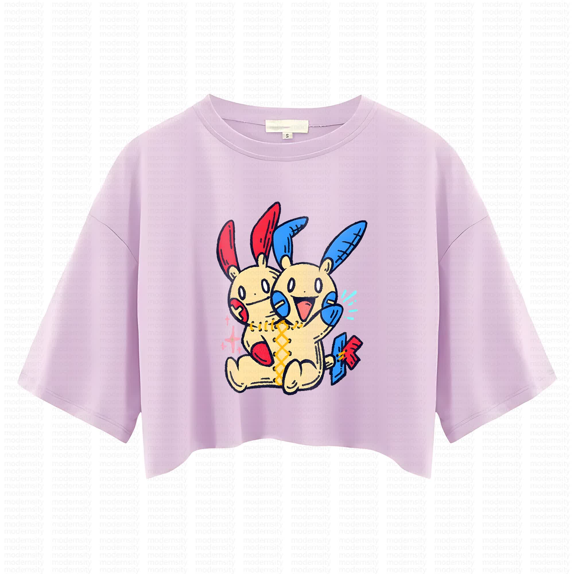 Cute and playful "Pokémon" summer women's cropped top