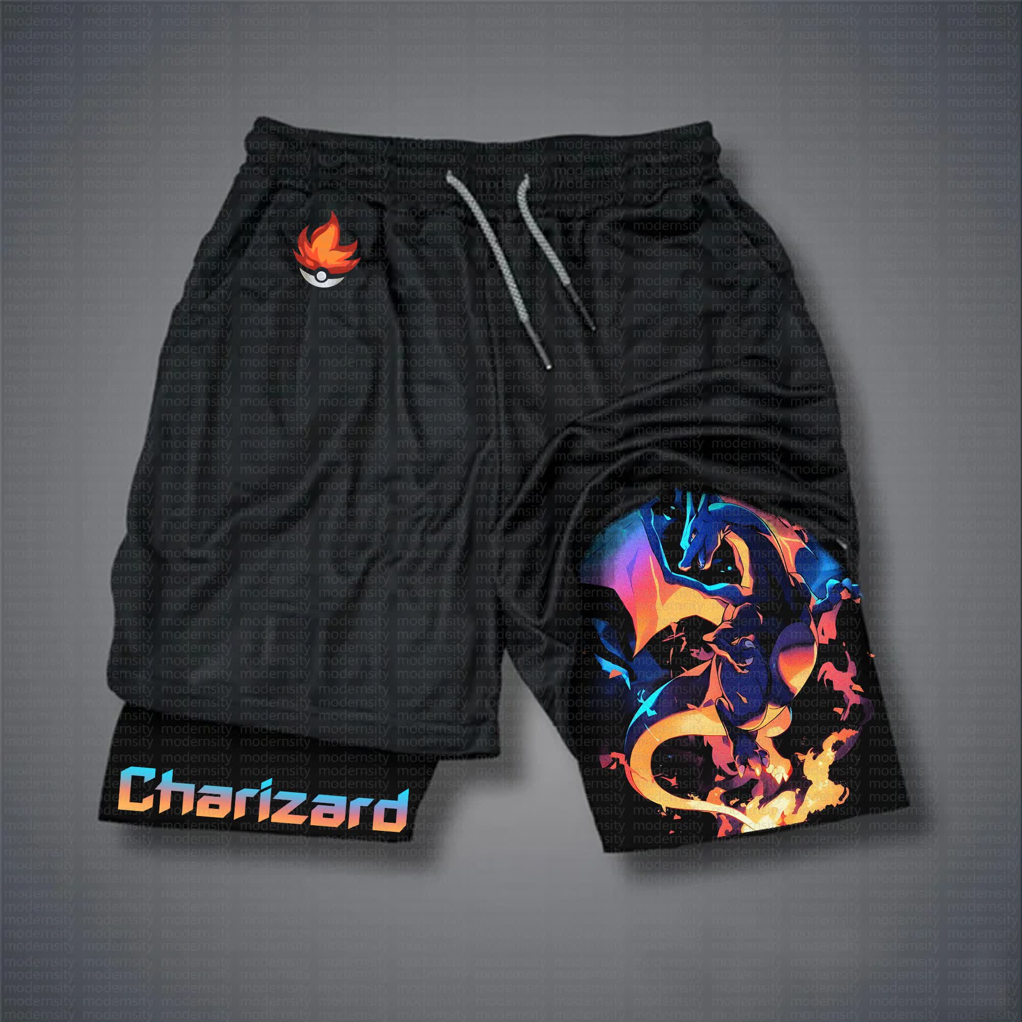 Unisex  “Pokémon” Casual Anime Streetwear Shorts