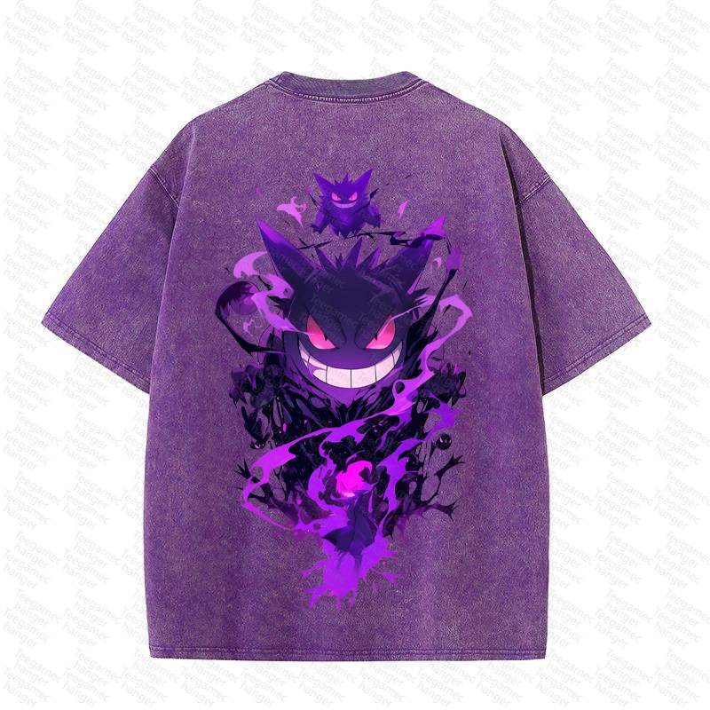 Unisex High Quality Inspired Vintage Washed 3D Direct Injection T-Shirt