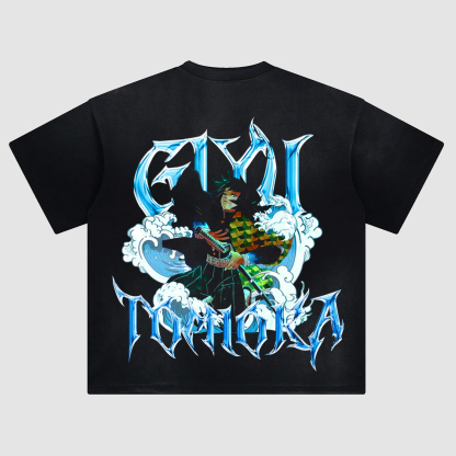 Unisex Fit ANIME Washed T-Shirt