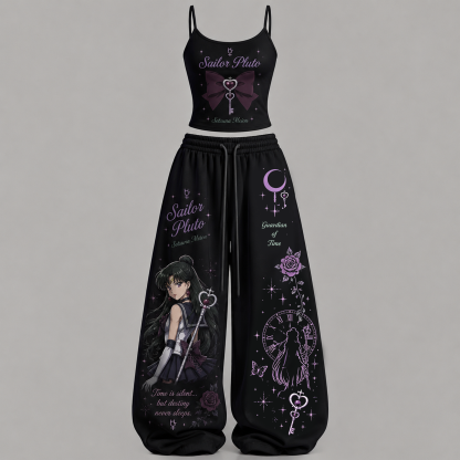 Sailor Moon Top & Elasticated Trousers Two-Piece Set