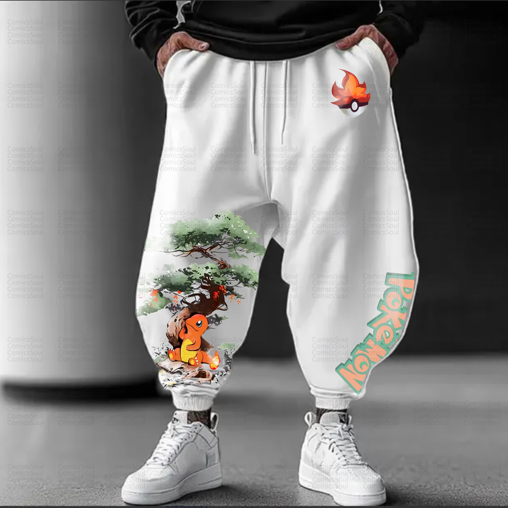 Unisex Anime Inspired Vintage Pants丨Pokémon