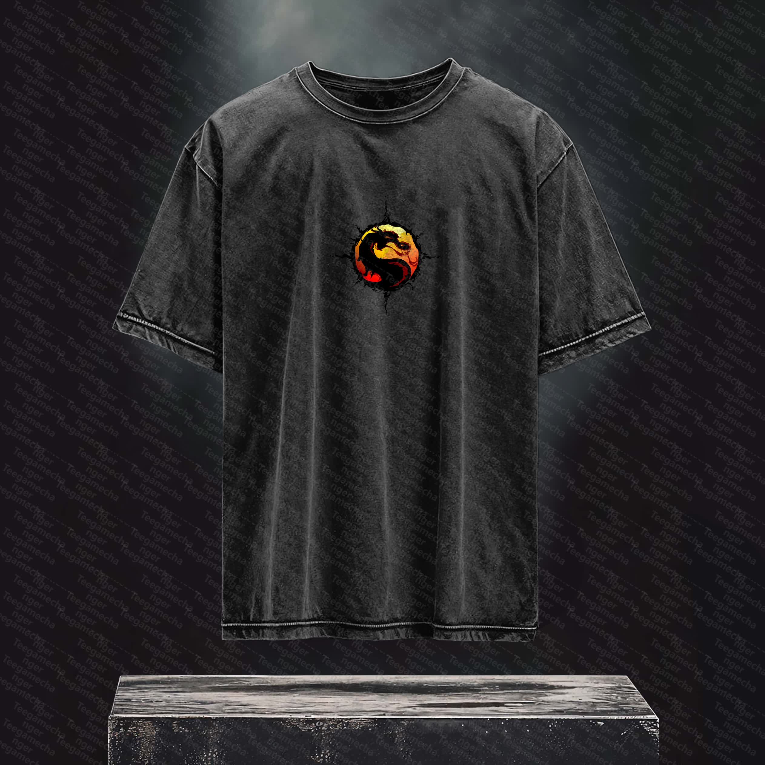 Unisex  Inspired Vintage Washed T-Shirt丨 Mortal Kombat