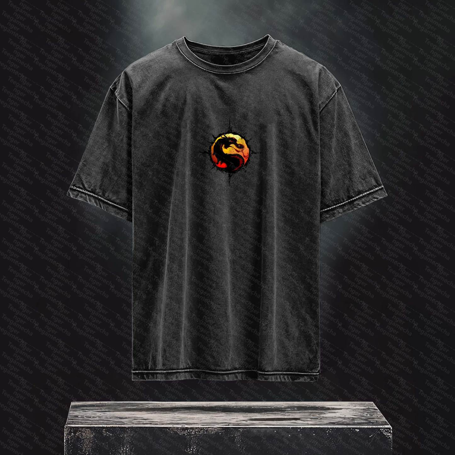 Unisex  Inspired Vintage Washed T-Shirt丨 Mortal Kombat