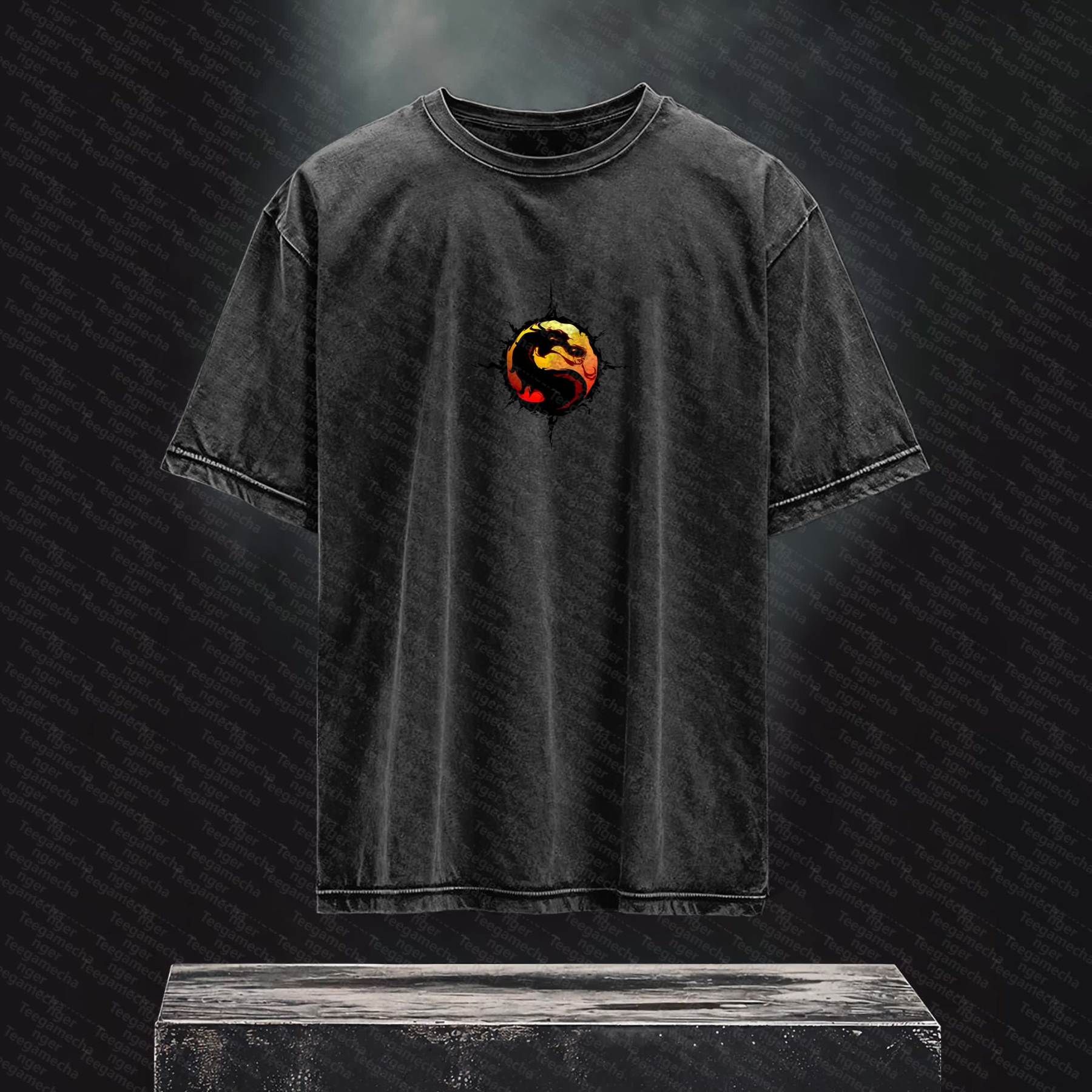 Unisex  Inspired Vintage Washed T-Shirt丨 Mortal Kombat
