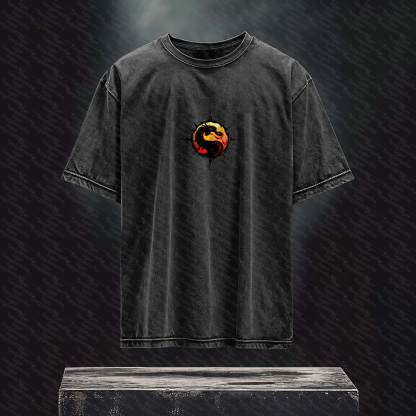 Unisex  Inspired Vintage Washed T-Shirt丨 Mortal Kombat