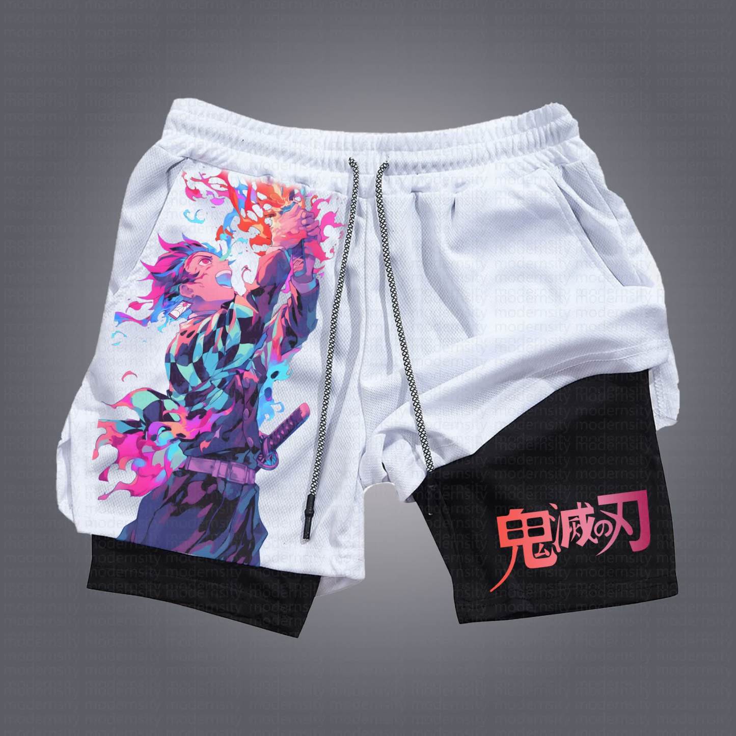 Unisex Casual Anime Streetwear Shorts 丨Demon Slayer X Pokémon