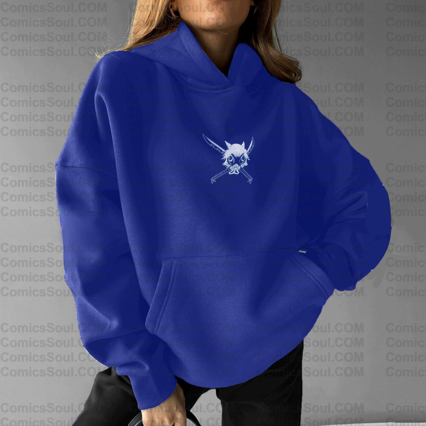 ‘‘Demon Slayer " Anime Inspired Vintage Hoodie