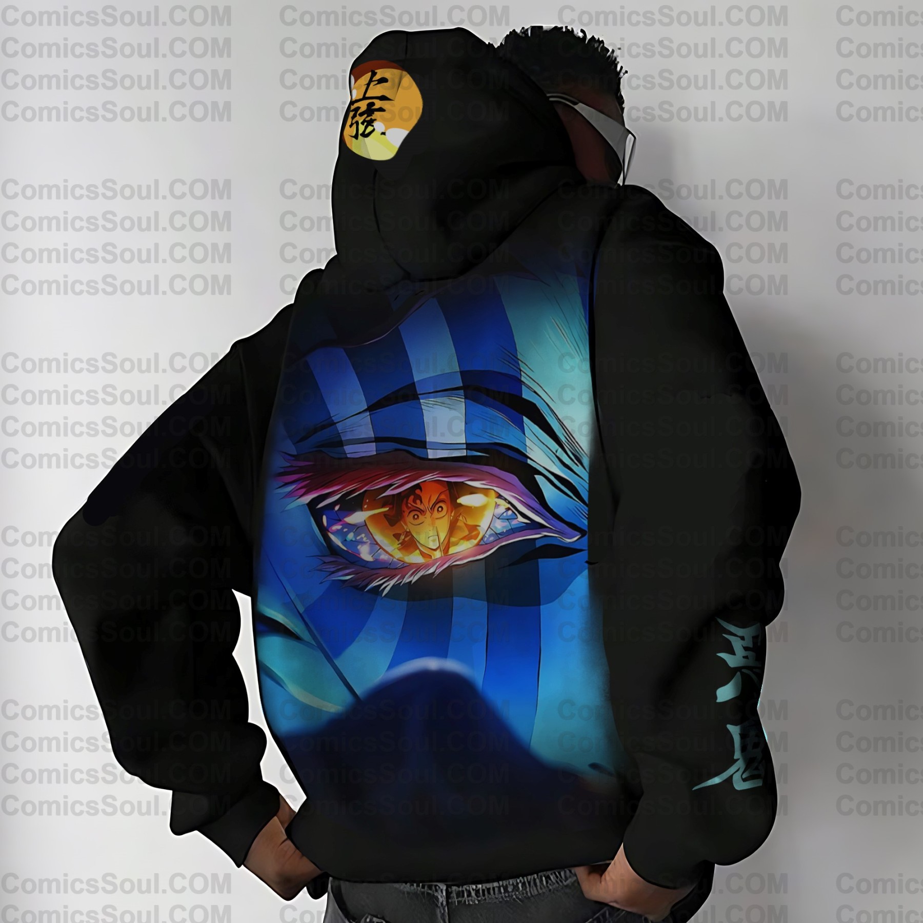 Unisex Anime Graphic Streetwear Vintage Hoodie丨Demon Slayer X Pokémon